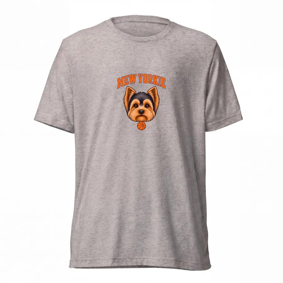 The New Yorkie Tee in Grey