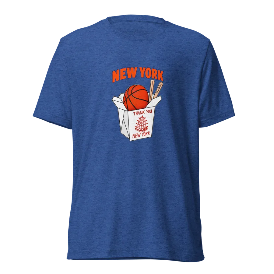 Thank You New York Tee in Royal