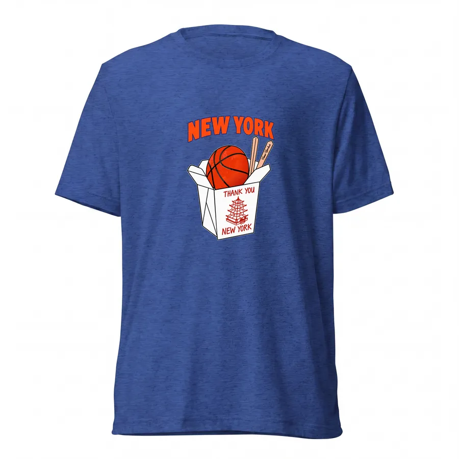 Thank You New York Tee in Royal